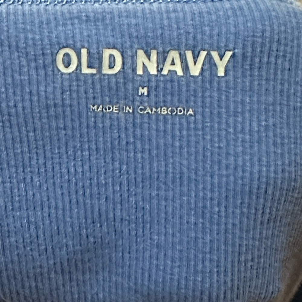 Old Navy Snug Crop Hi Neck Sapphire Sky - Picture 4 of 5